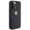 Etui Ferrari Quilted Metal Logo na iPhone 15 Pro Max - czarne
