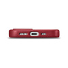 iCarer Case Leather genuine leather case for iPhone 14 Plus rot () (MagSafe compatible)