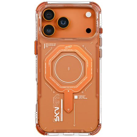 Etui Skinarma Magma do iPhone 17 Pro Max Magnetic Charging pomarańczowy