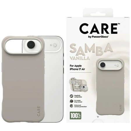 CARE by PanzerGlass Modisches Samba MagSafe Case für iPhone Air - Grau