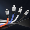 USB - Lightning 2.4A 1m cable Baseus CoolPlay - black