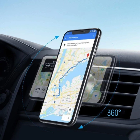 Wozinsky magnetyczny uchwyt samochodowy na nawiew kratkę wentylacyjną czarny (WMH-04)