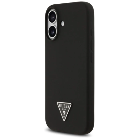 Guess Silicone Triangle Logo MagSafe Case for iPhone 17 - Black