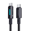 Baseus Lit Kabel USB-C na USB-C 100W 2m Kosmiczna Czerń
