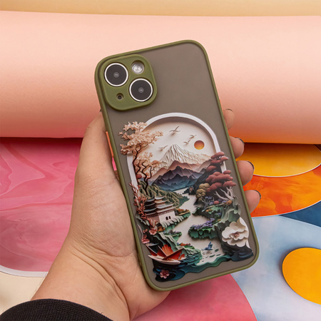 Nakładka Ultra Trendy do iPhone 12 6,1" Travel zielona