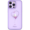 Kingxbar Wish Series case for iPhone 14 Pro decorated with crystals purple
