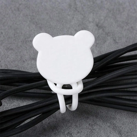 Silicone cable reel - white
