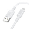 Borofone Kabel BX111 Feliz - USB na Micro USB - 2,4A 1 metr biały