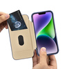 iCarer CE Premium Leather Folio Case skórzane etui iPhone 14 Plus z klapką magnetyczne MagSafe niebieski (WMI14220715-BU)