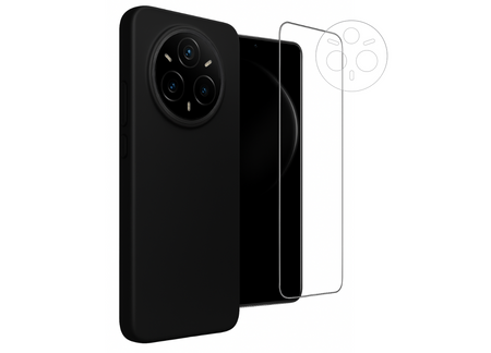 Etui do Realme 14 Pro+ (Plus) 5G czarne + Szkło na ekran + Szkło na aparat