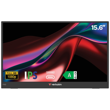 Monitor przenośny Verbatim LIGHT 15,6"   FHD czarny 32401