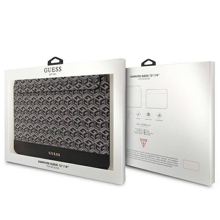 Bag LAPTOP 14" Guess Sleeve GCube Stripes (GUCS14HGCFSEK) black