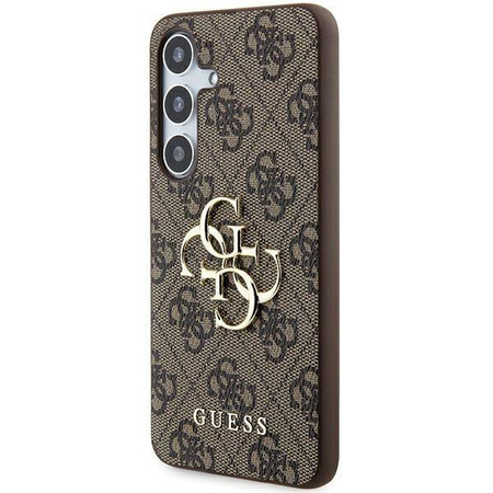 Oryginalne Etui GUESS hardcase 4G Big Metal Logo GUHCSA354GMGBR do Samsung Galaxy A35 brązowy