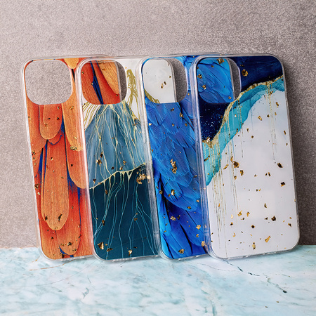 Nakładka Gold Glam do Xiaomi Redmi 14C 4G/ 14C 5G / Redmi A4 / POCO C75 listki