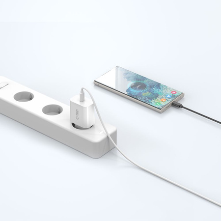 TECH-PROTECT ładowarka sieciowa NC20W USB-C + KABEL USB-C WHITE