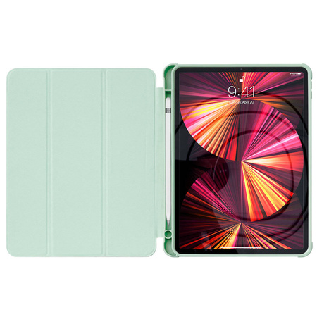 Stand Tablet Case etui Smart Cover pokrowiec na iPad Air 2020 z funkcją podstawki zielony