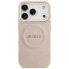 Guess Peony Hot Stamp MagSafe Case für iPhone 17 Pro - Pink
