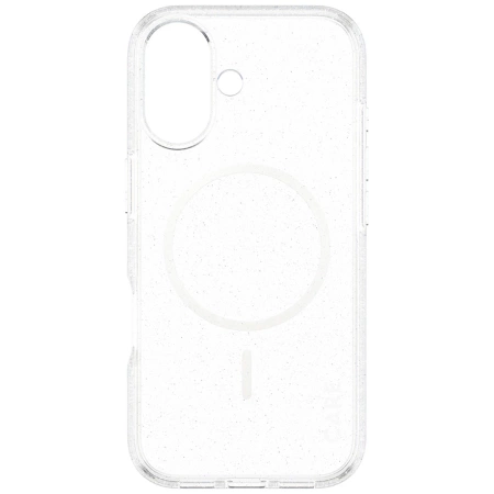 CARE by PanzerGlass Flagship Urban Explorer Case mit weißem MagSafe für iPhone 17 – Klarer Glitzer