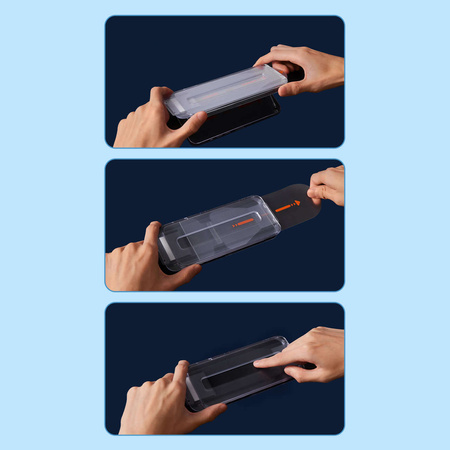 Baseus Vollbild-Hartglas für iPhone 12 Pro Max mit Lautsprecherabdeckung 0,4 mm + Montageset