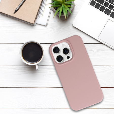 Tel Protect Silicone Premium do Iphone 16 Pro pudrowy