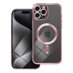 Futerał Electro Mag Cover kompatybilny z MagSafe do IPHONE 15 PRO MAX złoty róż