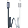 Kabel USAMS Bicolor Series SJ757 PD 30W  USB-C/Lightning 1.2m czarno biały