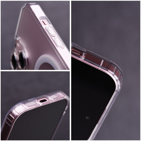 Futerał FROST MAG COVER z ochroną aparatu kompatybilny z MagSafe do IPHONE 13 Pro transparentny