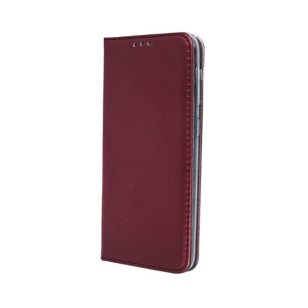 Case IPHONE 14 PRO MAX Wallet with a Flap Leatherette Holster Magnet Book burgundy