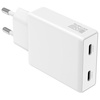 Ładowarka sieciowa 4smarts PDPlug Slim   Dual 65W GaN 2xUSB-C biały