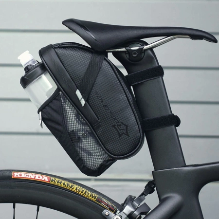 Rockbros C7-1 wasserdichte Fahrradtasche mit Sattelbefestigung 1,5l - Schwarz