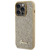 Guess Disco Metal Script case for iPhone 15 Pro - gold