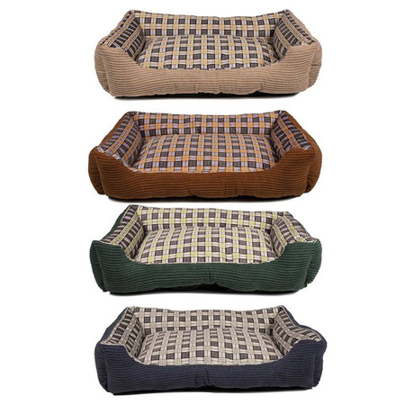 Miekkie legowisko kanapa dla psa 75 x 58 x 19 cm roz. L (zielony)