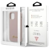 Guess Silicone Script - Etui iPhone 12 mini (różowy)