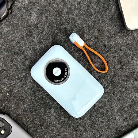 Powerbank Dudao K21 Mini 10000mAh 22.5W USB-A / USB-C - blau