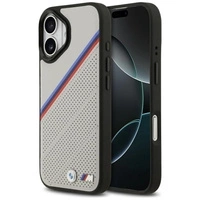 BMW M Tricolor Metal Logo MagSafe Case for iPhone 17 - Gray