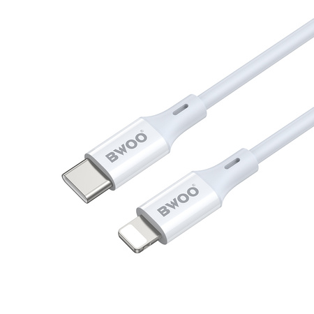 BWOO Kabel USB-C do Lightning 27W, obudowa ABS + TPE, 2 m