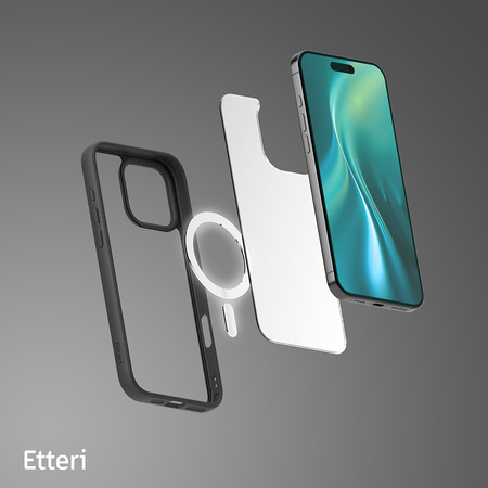 Nakładka Etteri Matt Mag do iPhone 16 Pro Max 6,9" czarna