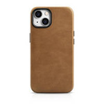 iCarer Case Leather genuine leather case for iPhone 14 Plus braun (WMI14220703-TN) (MagSafe compatible)
