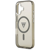 Guess Nakładka Magsafe IML Gradient Case With Print Triangle Logo & Silver Metal Camera Buttons Do iPhone 17 Khaki
