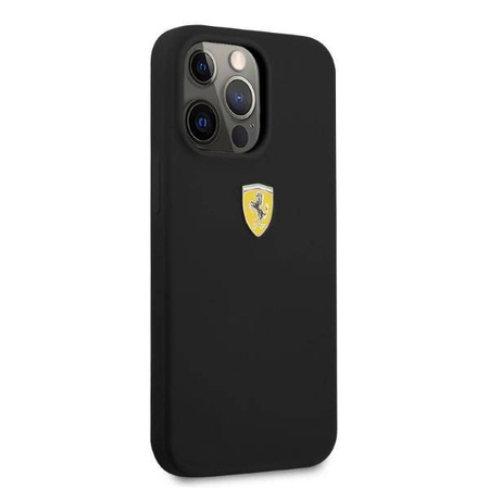 Schutzhülle IPHONE 13 PRO Ferrari Hardcase Silicone MagSafe (FESSIHMP13LBK) schwarz
