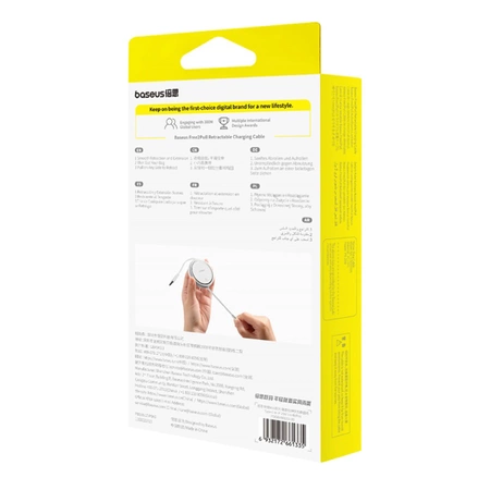 Baseus Free2Pull retractable USB-C / Lightning cable 20W 1m - blue