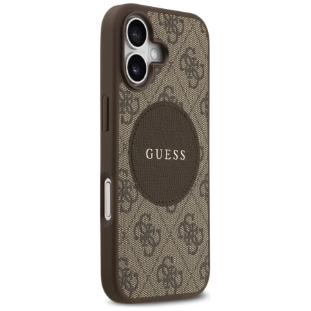 Guess 4G Circle Classic Logo MagSafe case for iPhone 17 - brown