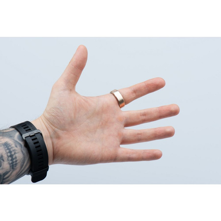 Smart Ring R11M- inteligentny pierścień ze stali ze stacją ładującą rozmiar 10 (19,8mm) złoty