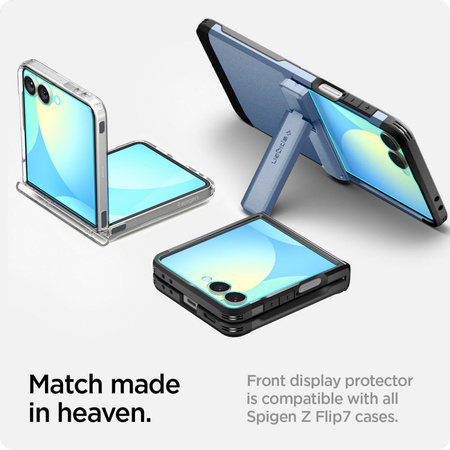 SZKŁO HARTOWANE SPIGEN GLAS.TR ”EZ FIT” HD 2-PACK GALAXY Z FLIP 7 CLEAR