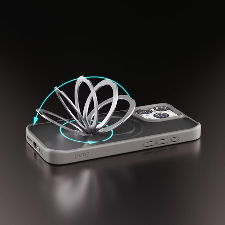 Nakładka Etteri Matt Mag Ring do iPhone 17 Pro Max szara