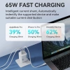 Wozinsky CGWCW 65W USB-A / 2 x USB-C GaN wall charger - white
