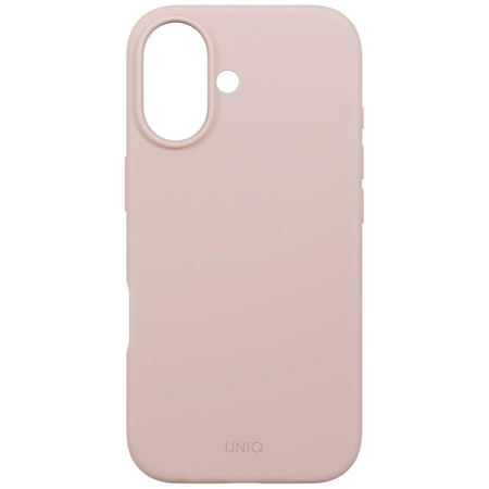 Etui UNIQ Lino do iPhone 17 Magclick     Charging różowy