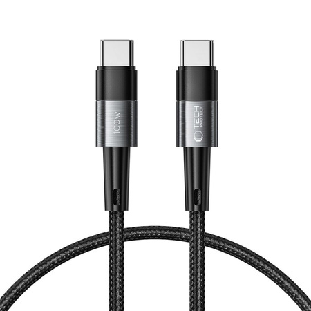 Cable 5A PD100W 0,25m USB-C - USB-C Tech-Protect Ultraboost grey