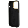 Original Handyhülle APPLE IPHONE 15 PRO MAX Guess Hardcase Silicone Logo Strass 4G (GUHCP15XM4DGPK) schwarz