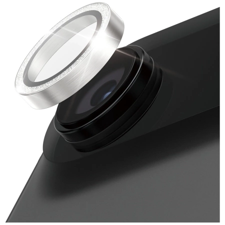 PanzerGlass Hoops Glitter Tempered Glass Lens Screen Protector for iPhone Air - Silver